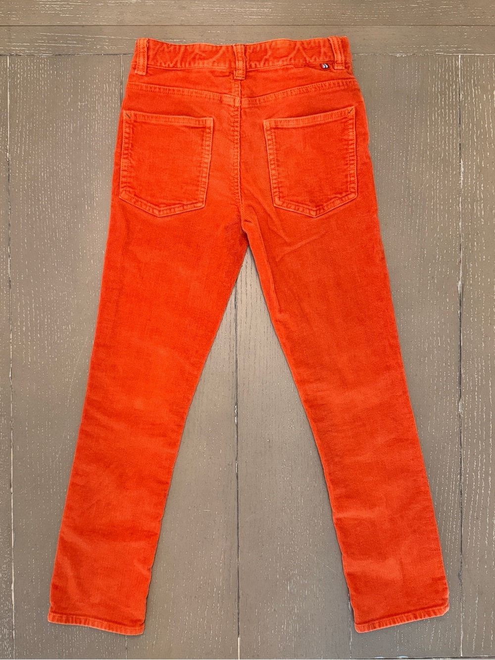 Mini Boden Youth Boys’ Orange Corduroy Stretch Slim-Fit Pants • Size 9 (M) - Picture 8 of 14
